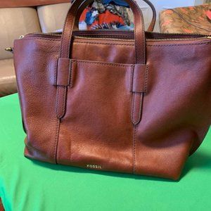 Fossil (soft brown leather) handbag - Excellent condition